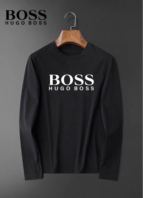 New Model Replica Boss Long Sleeve T-shirts for Men