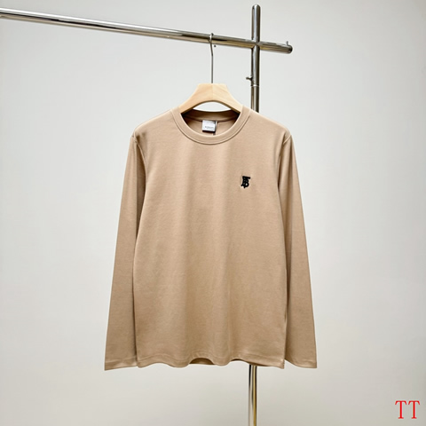 New Model Replica Burberry Long Sleeve T-shirts for Men