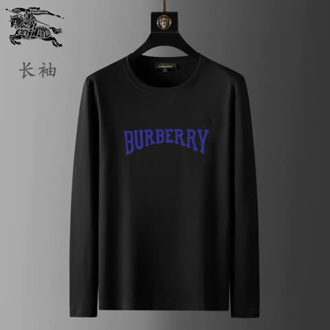 New Model Replica Burberry Long Sleeve T-shirts for Men
