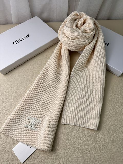 High-End Fake Celine Women's Scarves in Cashmere With Lamb Wool