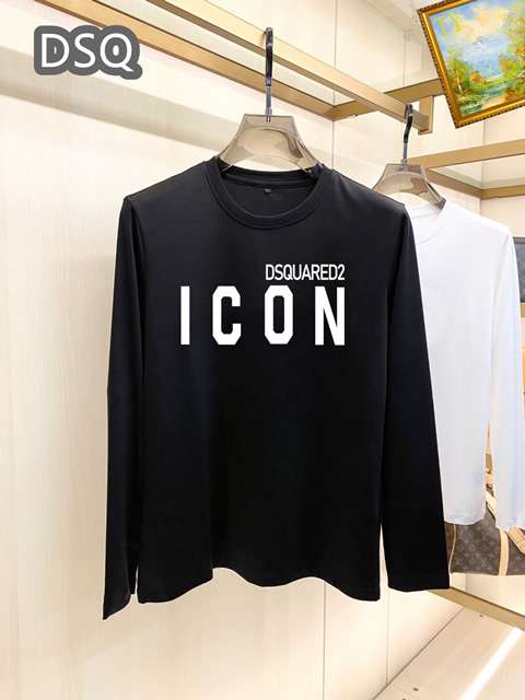 New Model Replica Dsquared2 Long Sleeve T-shirts for Men