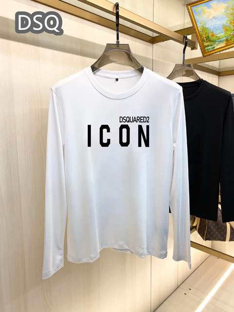 New Model Replica Dsquared2 Long Sleeve T-shirts for Men