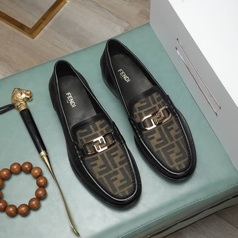High Quality Replica Fendi Leather Shoes for Men
