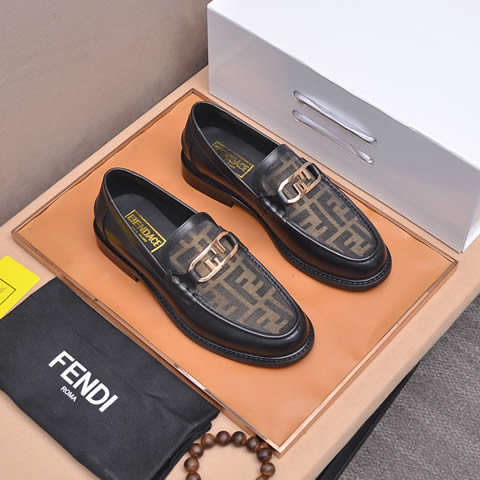 High Quality Replica Fendi Leather Shoes for Men