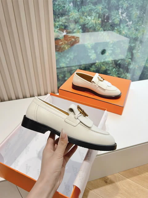 High Quality Replica Hermes leather shoes for Women