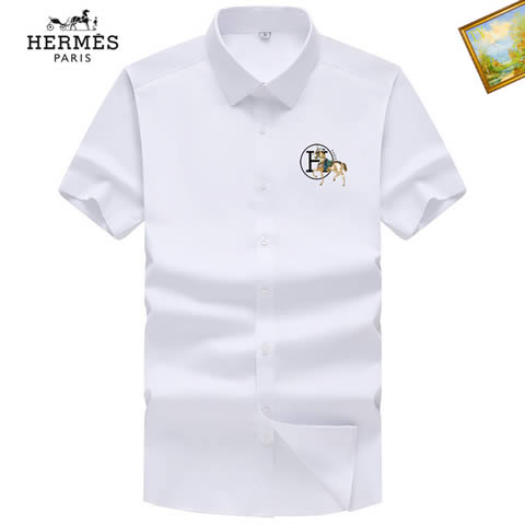 Replica High Quality Hermes Shirts For Mens 