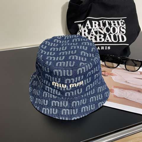 High quality replica miu miu denim hat