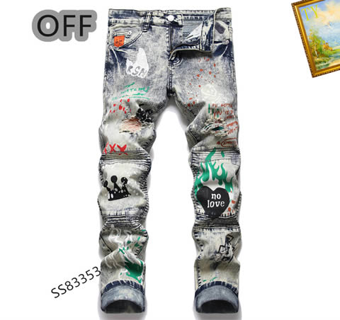 Replica High Quality Off White Jeans For Men
