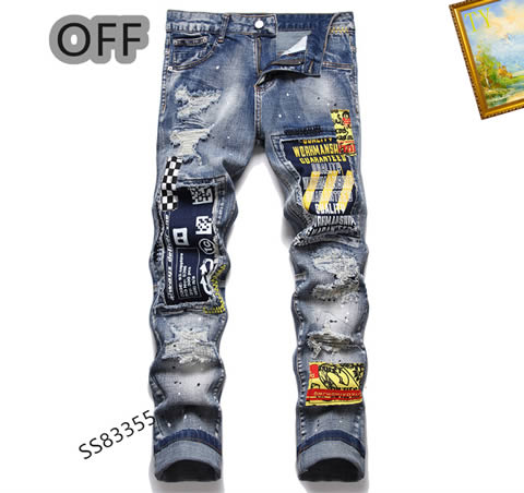 Replica High Quality Off White Jeans For Men