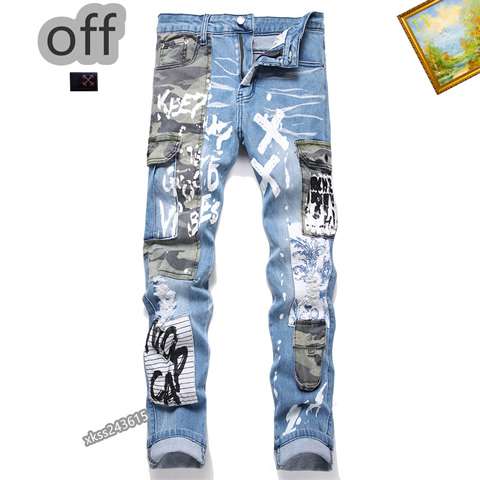 Replica High Quality Off White Jeans For Men