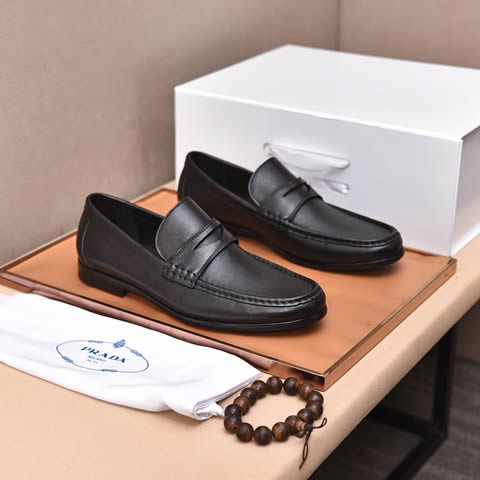 Replica High Quality Prada Leather Shoes For Men