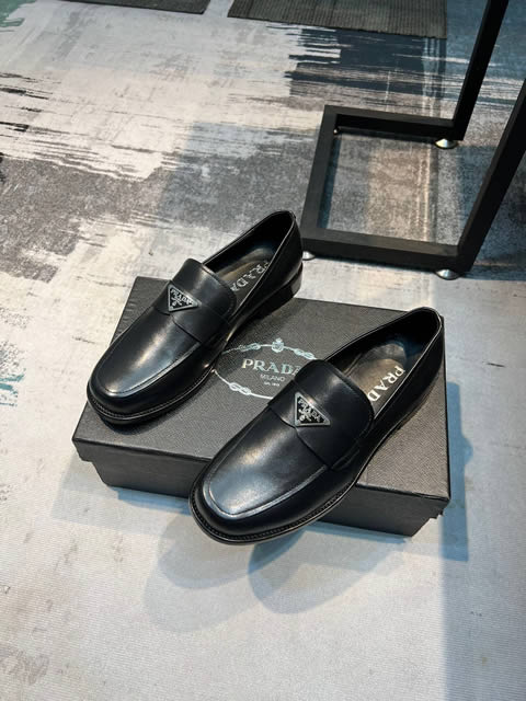 Replica High Quality Prada Leather Shoes For Men