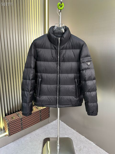 Top Quality Replica Prada Down Jackets For Men in White Duck Down