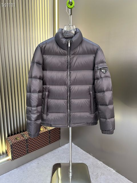 Top Quality Replica Prada Down Jackets For Men in White Duck Down