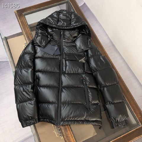 High Quality Fake Prada Down Jackets For Men in White Duck Down