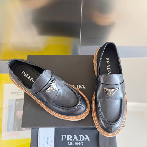 High Quality Replica Prada leather shoes for Women