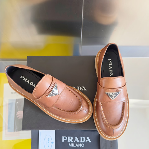 High Quality Replica Prada leather shoes for Women