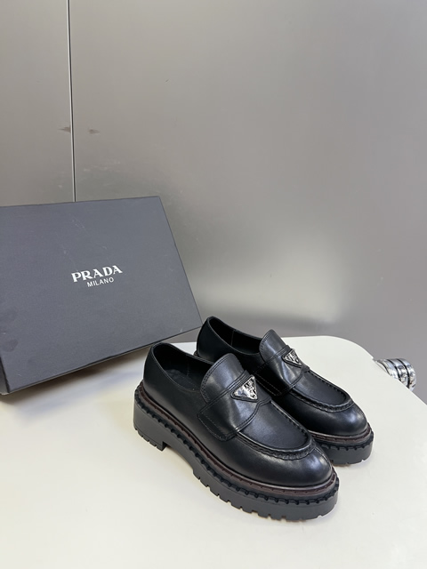 High Quality Replica Prada leather shoes for Women