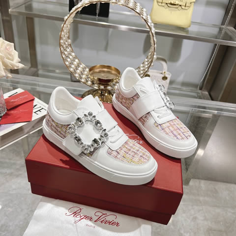 High Quality Replica Roger Vivier Women's sneakers in Square Button