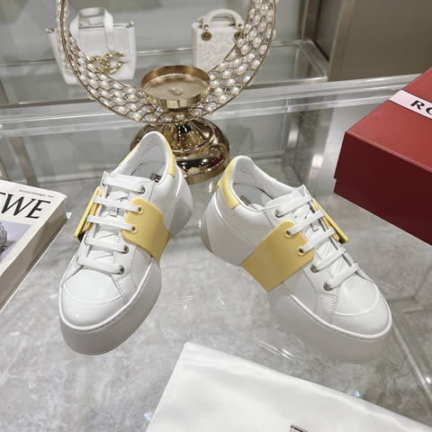 High-End Fake Women's Roger Vivier sneakers in genuine leather