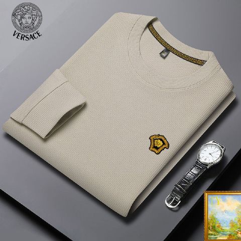 Top Quality Replica Versace Hoodies for Men in Waffle