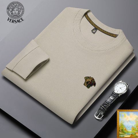 Top Quality Replica Versace Hoodies for Men in Waffle