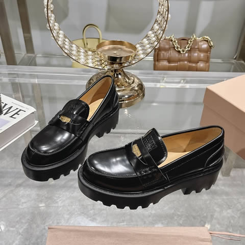 High Quality Replica Miu Miu Leather Shoes for Women